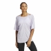 Moteriški marškinėliai su trumpomis rankovėmis Adidas Studio Oversized Alyvinė