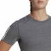 Dames-T-Shirt met Korte Mouwen Adidas 3 stripes Essentials Lichtgrijs