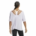 Dames-T-Shirt met Korte Mouwen Adidas Studio Oversized Lila