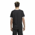 Lühikeste varrukatega T-särk, meeste Adidas 3 stripes Must