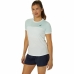 Kortærmet Sport T-shirt Asics Court Hvid Dame Tovtrækning