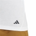 Heren-T-Shirt met Korte Mouwen Adidas Base Wit