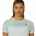 Kortermet sport-t-skjorte Asics Court Hvit Dame Tennis