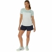 Kortermet sport-t-skjorte Asics Court Hvit Dame Tennis