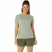 Dames-T-Shirt met Korte Mouwen Asics Core Olijf