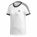 Ženska Majica Kratkih Rukava Adidas 3 stripes Bijela