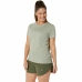 Dames-T-Shirt met Korte Mouwen Asics Core Olijf