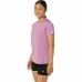 Kortarmet T-skjorte til Kvinner Asics Core Lyse Rosa