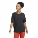 Dames-T-Shirt met Korte Mouwen Adidas Studio Oversized Zwart