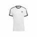 Kortærmet T-shirt til Mænd Adidas 3 stripes Hvid