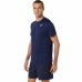 Camisola de Manga Curta Homem Asics Court Azul Marinho Ténis