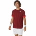 Heren-T-Shirt met Korte Mouwen Asics Court Donkerrood Tennis