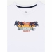 Børne Kortærmet T-shirt Jack & Jones Jjsummer Smu Vibe Tee Hvid