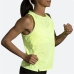 Dames Mouwloos T-shirt Brooks Sprint Free 2.0 Geel