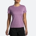 Damen Kurzarm-T-Shirt Brooks Luxe Lila