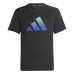 Camiseta de Manga Corta Infantil Adidas Icons Negro