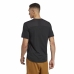 Heren-T-Shirt met Korte Mouwen Adidas Base Zwart