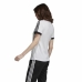 Koszulka z krótkim rękawem Damska Adidas 3 stripes Biały