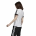 Maglia a Maniche Corte Donna Adidas 3 stripes Bianco