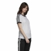 Camisola de Manga Curta Mulher Adidas 3 stripes Branco