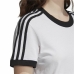 Dames-T-Shirt met Korte Mouwen Adidas 3 stripes Wit