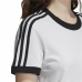 Γυναικεία Μπλούζα με Κοντό Μανίκι Adidas 3 stripes Λευκό