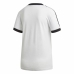 Dames-T-Shirt met Korte Mouwen Adidas 3 stripes Wit