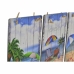 Dekoracija za steno DKD Home Decor Plaža Sredozemsko 20 x 1,6 x 30 cm (3 Kosi)