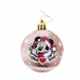 Bola de Natal Minnie Mouse Lucky 6 Unidades Cor de Rosa Plástico (Ø 8 cm)