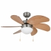 Ventilateur de Plafond avec Lumière Orbegozo CP15075N Bois 50 W