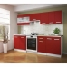 Meuble d'Appoint 40 x 47 x 82 cm Rouge Plastique Mélamine PVC