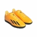 Bērnu Iekštelpu Futbola Apavi Adidas X Speedportal.4 TF Oranžs Unisekss