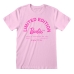 Camisola de Manga Curta Barbie Limited Edition Rosa Claro Unissexo