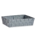 Cesta Multiusos Cinzento Tecido 3,8 L 34 x 8,5 x 21 cm (18 Unidades)