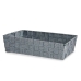 Cesta Multiusos Cinzento Tecido 3,8 L 34 x 8,5 x 21 cm (18 Unidades)