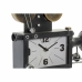 настолен часовник DKD Home Decor Fekete Kristály Vas Fa MDF (33 x 16 x 45 cm)
