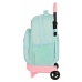Школьный рюкзак с колесиками BlackFit8 Enjoy Зеленый 33 x 45 x 22 cm