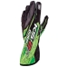 Karting Gloves OMP KS-2 ART Černá/zelená Černý L