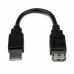 Câble USB Startech USBEXTAA6IN          USB A Noir