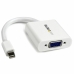 Adaptateur Mini DisplayPort vers VGA Startech MDP2VGAW Blanc Noir 0,12 m