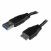 Кабел USB към Micro USB Startech USB3AUB3MS           Черен