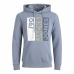 Bluza z kapturem Męska Jack & Jones JJJIO SWEAT HOOD 12222894  Niebieski