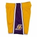 Basketbalbroek voor heren Mitchell & Ness LA Lakers Geel