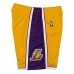 Basketbalbroek voor heren Mitchell & Ness LA Lakers Geel