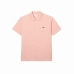 Мъжка поло риза с къс ръкав Lacoste Fit L.12.12 Розов