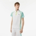 Ανδρική Μπλούζα Polo με Κοντό Μανίκι Lacoste Zippered Contrast Placket  Μπλε Λευκό