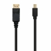 Câble Mini DisplayPort vers DisplayPort NANOCABLE 10.15.2402 2 m 2 m Noir