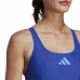 Costume da Bagno Donna Adidas 3 bars Azzurro