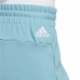 Sport rövidnadrág nők számára Adidas Linear Világos Ciánkék