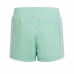 Short de Sport pour Enfants Adidas Essentials 3 Stripes Aigue marine